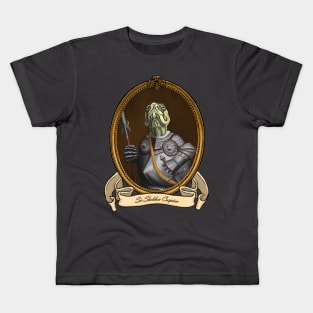 Renaissance Reptile - Sir Sheldon Caspian (A Caspian Pond Turtle) Kids T-Shirt